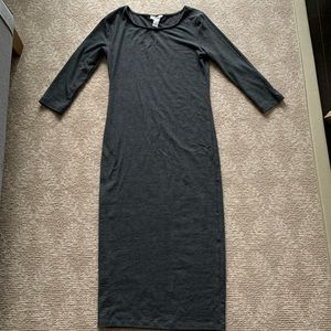 Long sleeve body con dress